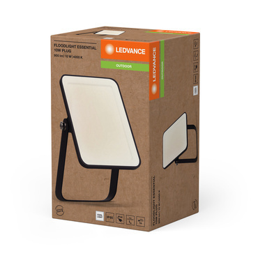 LED reflektor LEDVANCE FL ESSENTIAL 10W 840 PLUG BK