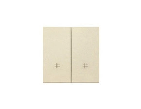 Kryt 2 násobný SIMON TKW7/2/144, pro přístroje spínačů a tlačítek, champagne matná