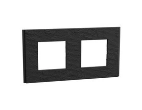 Krycí rámeček SCHN Unica Deco Materials, dvojnásobný, Slate