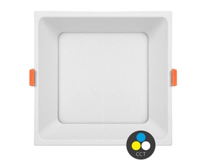 LED svítidlo vestavné ECOPLANET TONY 36W, 4680lm, CCT 3000/4000/6500K, IP20, bílá