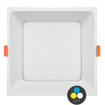 LED svítidlo vestavné ECOPLANET TONY 36W, 4680lm, CCT 3000/4000/6500K, IP20, bílá