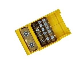 BEČOV UB295K24 Distribuční blok DTB 2x95/3x35+2x16+9x6 žluto-zelený