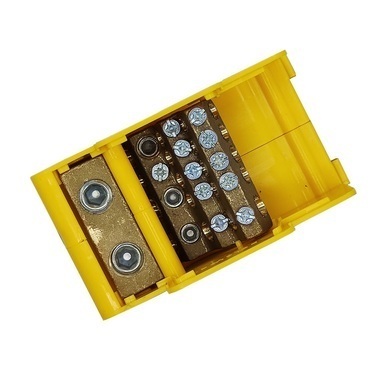 BEČOV UB295K24 Distribuční blok DTB 2x95/3x35+2x16+9x6 žluto-zelený