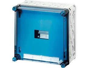 HEN Mi 1281 Jističová rozvodnice IP 65, prostor na 6 modulů v 1 řadě, se svorkovnicí PEN