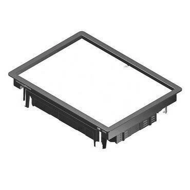 HLS HL BDVKK2.5-9011 Víko podlahové krabice, protahovací, pro NEO box, IP 30, obdélníkové 192x267 mm