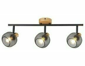 Svítidlo RABALUX 3129 GRENDEL dřevo imitation E14 3xMAX 40W