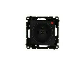 SIMON TGZ1CZ.01P/149 Zásuvka silová 1 typ E, s uzemněním, se clonkami, s přepěťovou ochranou s optic