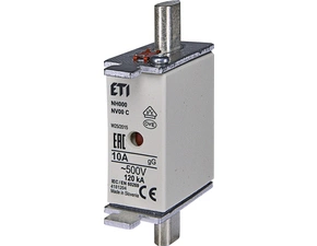 ETI 004181204 pojistka, NH000 gG 10A/500V