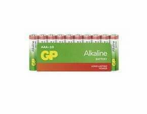Baterie alkalická GP B0410G ALKALINE AAA (LR03) 10SH