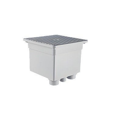 HLS HL POZ.20 Rozbočovací box na trubky do země včetně víka, vnější rozměr: 250x250mm, vnitřní rozmě