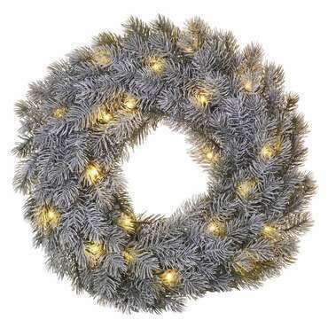 EMOS DCTW15 20LED XMAS WREATH DECO SNOW 2AA WW