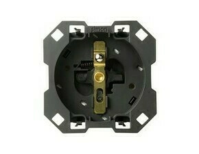 Zásuvka SIMON 10000458-039, s ochranným kolíkem (přístroj, bez montážního rámečku),