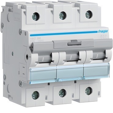 Jistič třípolový HAGER HMD380 3-pól. 80 A, char. D, 15 kA