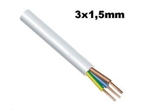 Kabel flexibilní CYSY - H05VV-F 3G1,5 měděný