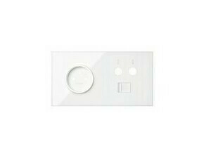 Sestava 2 násobná: 1 zásuvka+1 TV+1 RJ45, bílá