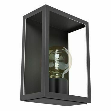 Svítidlo venkovní EGLO AL-WL 1 E27 SCHWARZ KLAR ALAMONTE 1, nástěnné