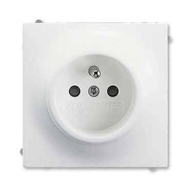 ABB 5519B-A02357774 Zásuvka jednonásobná s ochr. kolíkem a clonkami, bezšroub. svorky 14-Impuls