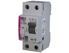 Chránič dvoupolový ETI 002062533 EFI-2 AC 100/0,1