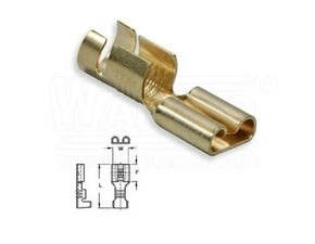 wpr9009 OBP-2.5-4505-SN lisovací konektor objímka plochá neizolovaná, 1,0 - 2,5 mm2, pro: 4,8 x 0,5