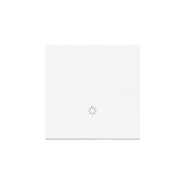 Kryt SIMON TKWS1/111, s piktogramem "světlo", 1 násobný, pro přístroje SP1M, bílá matná