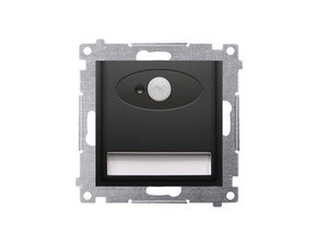 SIMON DOSC14A.01/49 LED osvětlení (přístroj) s pohybovým senzorem 14 V DC, 0,64 W, 5900 K , černá ma