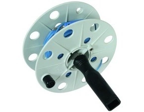 DEHN 585025  Navíjecí kotouč, plast šedý, B 40mm vedení 25m, modré DEHN DEHN