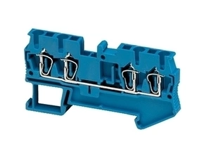 SCHN NSYTRR24BL Pružinová svorka, 4 body, 2,5mm2 modrá (obj. mn. 50ks)