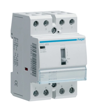 HAG ETC463 Stykač s aut. návratem 63A, 4S, 230V AC