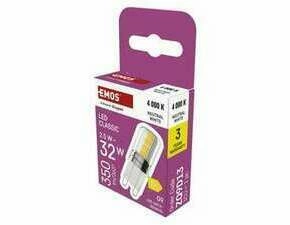 EMOS ZQ9D13 LED CLS JC 2,5W(32W) 350lm G9 NW