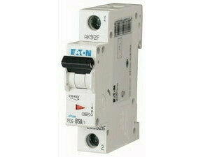 Jistič jednopólový EATON 286526 PL6-B50/1 PL6, char B, 1-pólový, Icn=6kA, In=50A