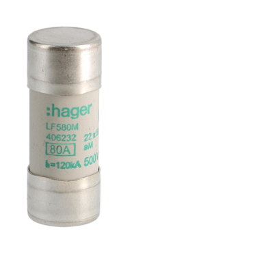 HAG LF580M Pojistka válcová, velikost 22x58, 80A aM, 500V AC