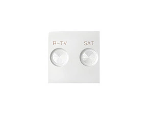Kryt zásuvky anténní SIMON 82 82097-30, R+TV+SAT, bílá