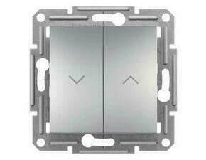 SCHN EPH1300161 Asfora - Žaluziový tlačítkový ovládač bezšroubový, alu