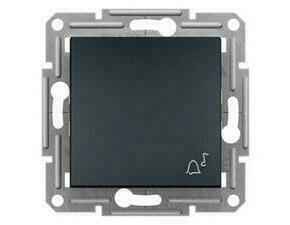 SCHN EPH0800171 Asfora - Ovládač tlačítkový zvonek 1/0 bezšroubový, antracit