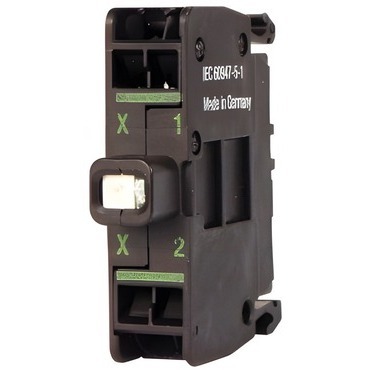 EATON 216573 M22-CLEDC-R Prvek LED bezšroubové svorky, zadní upevnění, 12-30VAC/DC, 8-15mA, červená