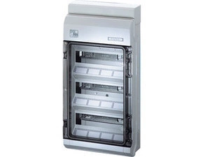 HEN KV PC 9336 Jističová skříň 3x 12 modulů pro nechráněnou venkovní instalaci, se svorkovnicí PE/N,