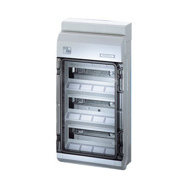 HEN KV PC 9336 Jističová skříň 3x 12 modulů pro nechráněnou venkovní instalaci, se svorkovnicí PE/N,