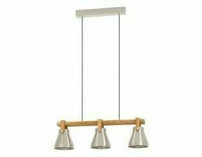 Svítidlo závěsné EGLO HL 3 E27 STAHL-MATT RUSTIKAL CAWTON