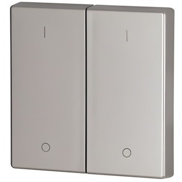 EATON 147595 CWIZ-02/13 Kryt RF tlačítka 2x1/2 55x55mm 1-0, Stříbrná, matná
