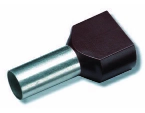 Dutinka izolovaná CIMCO 182450, dvojitá, Cu 2 x 6/14 mm, černá (100 ks)