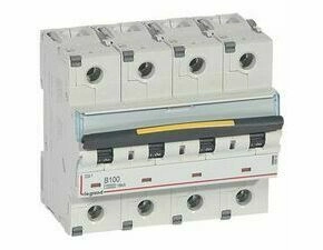 Jistič čtyřpolový LEGRAND 409090 DX3 4P B100 10000A/16KA