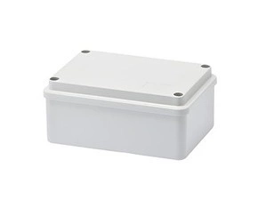 Spojovací krabice GEWISS GW44205 s víkem, nerezové šrouby, ip56, 120x80x50, hladké stěny, šedá