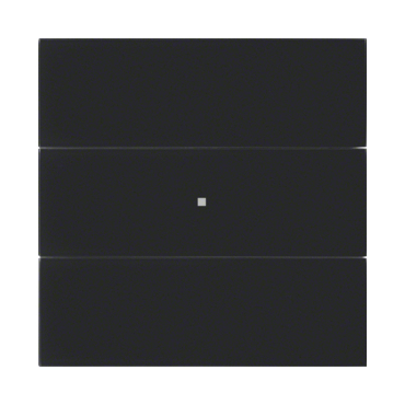 HAG 75163092 Senzor, tlačítkový, 3-násobný, B.IQ, sklo, černá