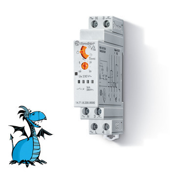 FINDER 14.71.8.230.0000 Automat schoď., 1Z/16A, 230V AC, 2F, spíná N/L