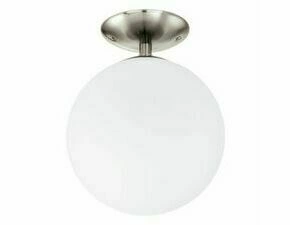 Svítidlo stropní EGLO DL 1 E27 NICKEL-M OPAL-MATT RONDO