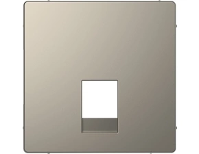 SCHN MTN4215-6050 Centrální deska, Merten D-Life, pro telefonní zásuvky RJ11/RJ12, kov, Nikl