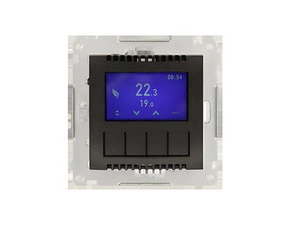 Termostat digitální SIMON 54 DETD1A.01/48, programovatelný, antracitová metalizovaná