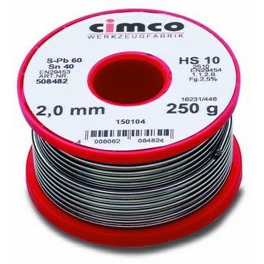 CIMCO 150104 Letovací drát o 2 mm (250 g)