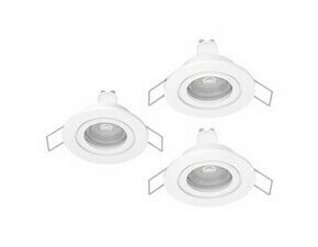 Vestavné svítidlo BARRANCO GU10, 3ks bílá O84 mm 3x4,5W EGLO