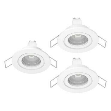 Vestavné svítidlo BARRANCO GU10, 3ks bílá O84 mm 3x4,5W EGLO